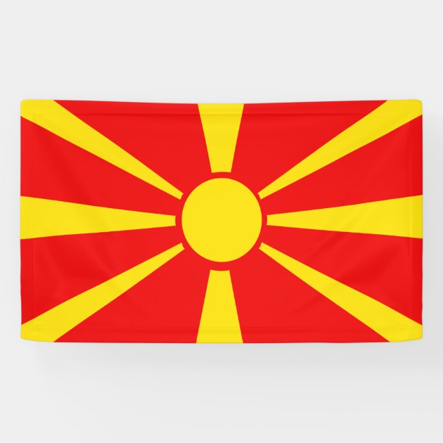 Macedonia Country Flag Business Card Holder 